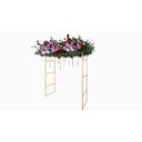 Ver mais imagens de Kit Gazebo + Esteira de Palha Taboa para Decorar Jardins com Flores, 250cm Portátil e Desmontável