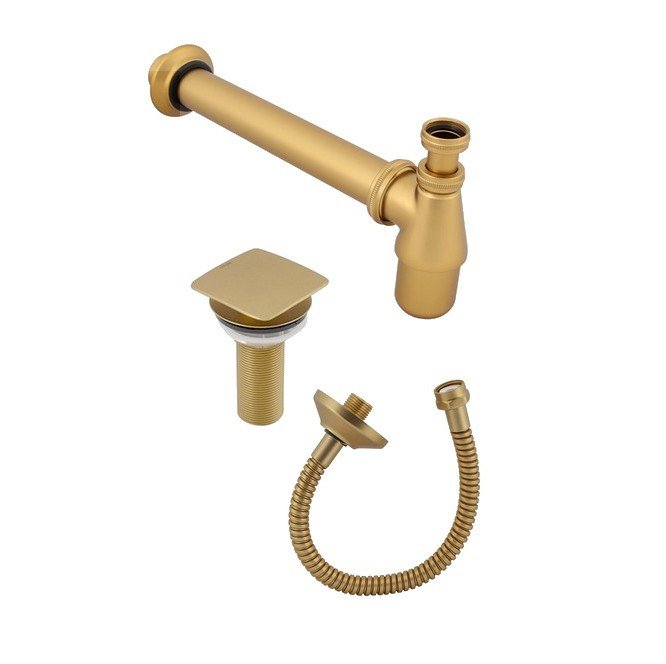Kit Sifão Válvula e Mangueira Flexível Gold Fani - 1