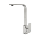 Ver imagem 1 de Torneira Misturador Monocomando Aço Escovado Quadrado para Cozinha ou Banheiro Bica Giratória