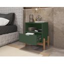 Ver imagem 3 de Mesa de Cabeceira Antares Verde Oliva - Casa D