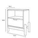 Ver imagem 5 de Mesa de Cabeceira Antares Verde Oliva - Casa D