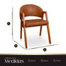 Kit 2 Poltronas Cadeira para Sala Madeira Maciça Kora Omega Caramelo - 8