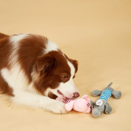 Mordedor de Pelúcia Para Cachorro Animais da Floresta:Rosa - 5