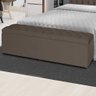 Kit 2 Baús Jade 100Cm Calçadeira Estofada Suede Cappuccino - 1