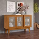 Ver imagem 1 de Buffet Sporting 3 Portas Moderno MDF MDP 125cm Nature Tebarrot Móveis