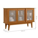Ver imagem 3 de Buffet Sporting 3 Portas Moderno MDF MDP 125cm Nature Tebarrot Móveis