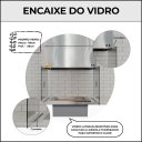 Ver imagem 6 de Kit Gourmet Completa - Gomada Inox 430 - Suporte L - Grande - Grelha Moeda
