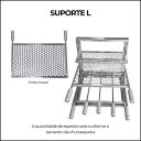 Ver imagem 7 de Kit Gourmet Completa - Gomada Inox 430 - Suporte L - Grande - Grelha Moeda