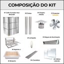 Ver imagem 4 de Kit Gourmet Completa - Gomada Inox 430 - Suporte L - Grande - Grelha Moeda
