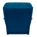 Ver imagem 5 de Poltrona Reclinável Manual Suede Azul Royal