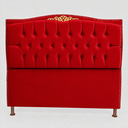 Ver imagem 1 de Cabeceira Greta 195cm Estofada Veludo p/ Cama Box Casal King Quarto