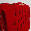 Ver imagem 3 de Cabeceira Greta 195cm Estofada Veludo p/ Cama Box Casal King Quarto