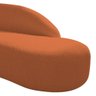 Divã Recamier Curvo Luna 160cm Lado Direito Suede Terracota - 2