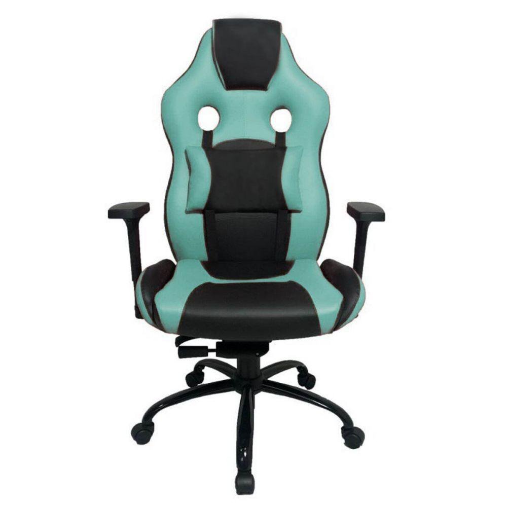 Cadeira Gamer Com Almofada Linha Gamer Racing Verde - 4