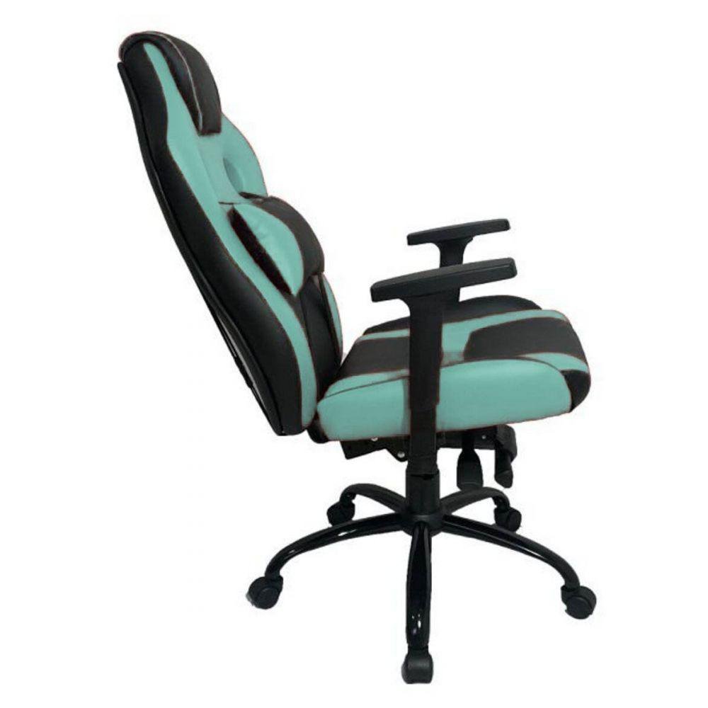 Cadeira Gamer Com Almofada Linha Gamer Racing Verde - 3