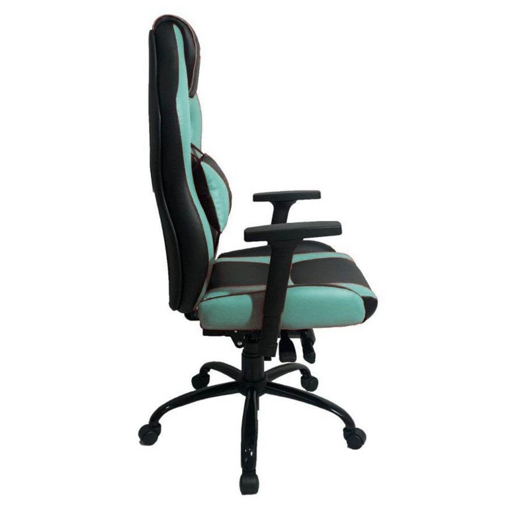Cadeira Gamer Com Almofada Linha Gamer Racing Verde - 2