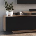 Ver imagem 6 de Rack Bancada para Tv 50 Pol 2 Portas B91 Montana Preto Novam