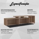 Ver imagem 3 de Rack Bancada para Tv 50 Pol 2 Portas B91 Montana Preto Novam