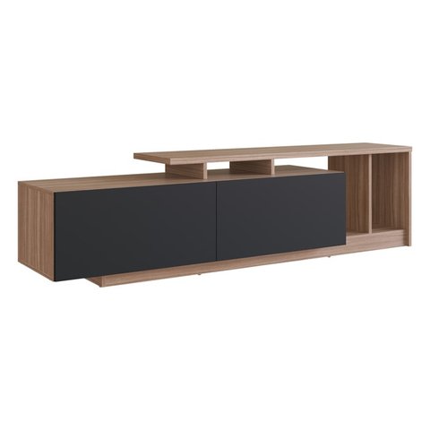 Rack Bancada para Tv 50 Pol 2 Portas B91 Montana Preto Novam