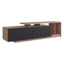 Ver imagem 1 de Rack Bancada para Tv 50 Pol 2 Portas B91 Montana Preto Novam