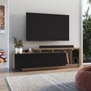 Ver mais imagens de Rack Bancada para Tv 50 Pol 2 Portas B91 Montana Preto Novam