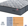 Cama Box Branco e Colchão King Joy Molas Ensacadas Sealy - 2