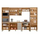 Ver imagem 2 de Kit Cozinha Modulada 6 Peças Allure (2aéreos+2balcões+1cristaleira+1torrequente) Cp20 Jequitiba/