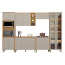 Ver imagem 6 de Kit Cozinha Modulada 6 Peças Allure (2aéreos+2balcões+1cristaleira+1torrequente) Cp20 Jequitiba/