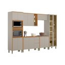 Ver imagem 7 de Kit Cozinha Modulada 6 Peças Allure (2aéreos+2balcões+1cristaleira+1torrequente) Cp20 Jequitiba/