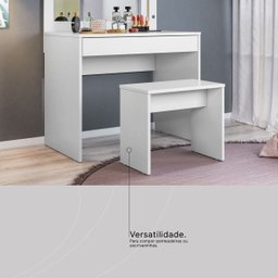 Banqueta Penteadeira Camarim Melilla 45x54cm Branca-edecasamoveis - 4