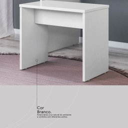 Banqueta Penteadeira Camarim Melilla 45x54cm Branca-edecasamoveis - 6