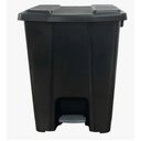 Ver imagem 1 de Lixeira Quadrada de Pedal 60 Lts. Preta Jsn