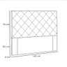 Cabeceira Tânia, 140 cm Casal - 3