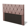 Cabeceira Estofada Rubi 160 cm Para Cama Box Quarto Casal Queen Size Liga E-commerce Veludo Rose - 1
