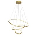 Ver imagem 1 de Lustre Pendente 3 em 1 Arco Aneis Led Infinito Perfil Luminaria Ajustavel Regulavel Iluminaçao Ambie