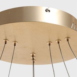 Lustre Pendente 3 em 1 Arco Aneis Led Infinito Perfil Luminaria Ajustavel Regulavel Iluminaçao Ambie - 9