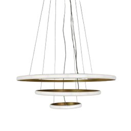 Lustre Pendente 3 em 1 Arco Aneis Led Infinito Perfil Luminaria Ajustavel Regulavel Iluminaçao Ambie - 7