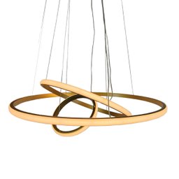 Lustre Pendente 3 em 1 Arco Aneis Led Infinito Perfil Luminaria Ajustavel Regulavel Iluminaçao Ambie - 6