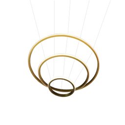 Lustre Pendente 3 em 1 Arco Aneis Led Infinito Perfil Luminaria Ajustavel Regulavel Iluminaçao Ambie - 13