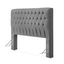 Ver imagem 2 de Cabeceira Cama Casal Estofada 1,40 Cm - Inca Linho Cinza