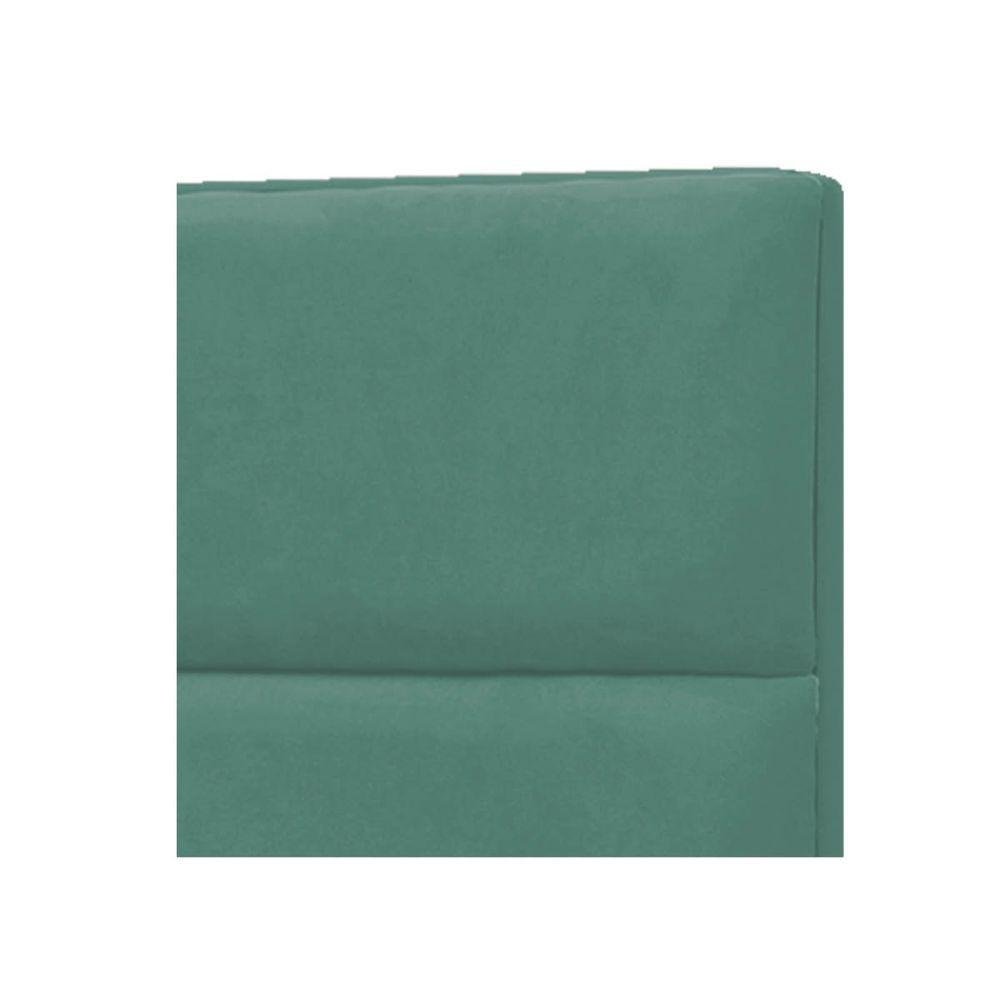 Cabeceira Casal Berlim P04 140 Cm Suede Turquesa Tca 946 - 2