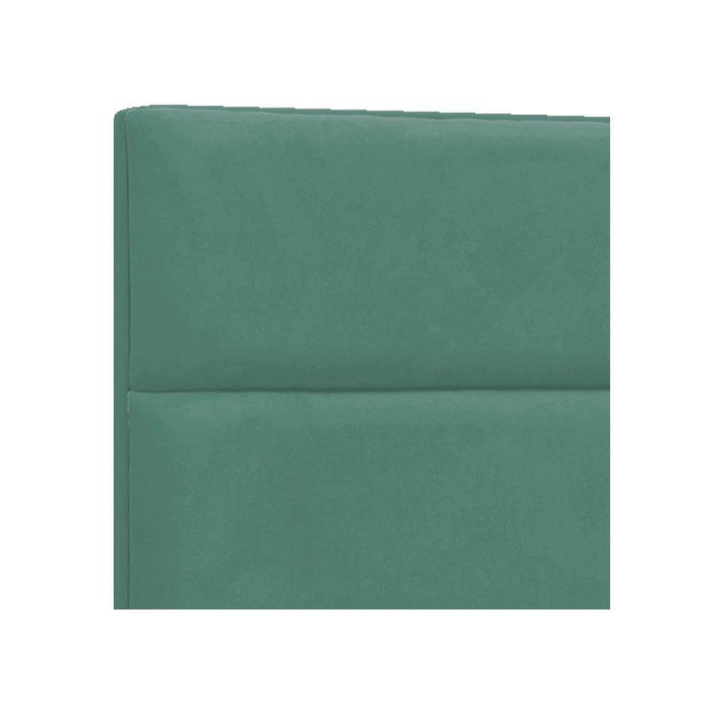 Cabeceira Casal Berlim P04 140 Cm Suede Turquesa Tca 946 - 3