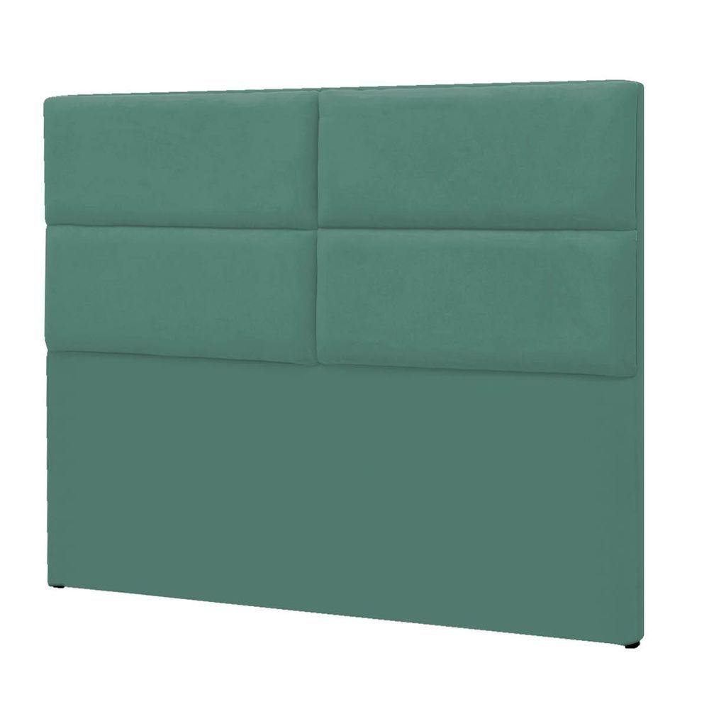 Cabeceira Casal Berlim P04 140 Cm Suede Turquesa Tca 946 - 4