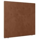Ver imagem 1 de Cabeceira Cama Box Solteiro Luana 90cm Veludo Laranja