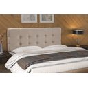 Ver imagem 7 de Cabeceira Box Casal Estofada 1,40 e Recamier Banco Dacar Bege