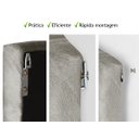 Ver imagem 6 de Cabeceira Box Casal Estofada 1,40 e Recamier Banco Dacar Bege