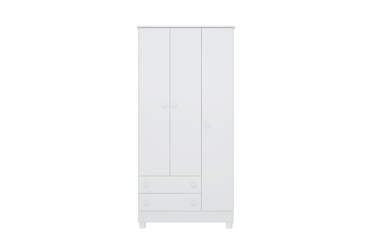 Guarda Roupa Infantil 3 Portas e 2 Gavetas Doce Sonho:rosa/branco - 5