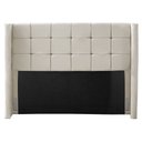 Ver imagem 1 de Cabeceira Cama Box Casal Gioconda 140cm Com Frame Veludo Bege - Desk Design