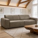 Ver imagem 3 de Sofá 2 Lugares para Sala Living 190cm Benassi L06 Couro Marrom Café - Lyam Decor