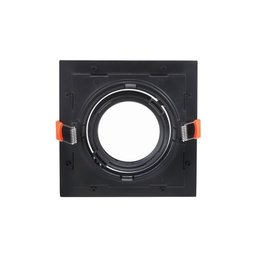 Spot de Embutir Recuado Nordecor Flea para 1 Lâmpada Par 30 Quadrado Preto - 2